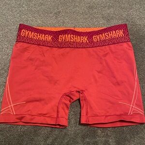 Gymshark shorts size medium, bright coral/orange/pink colour.